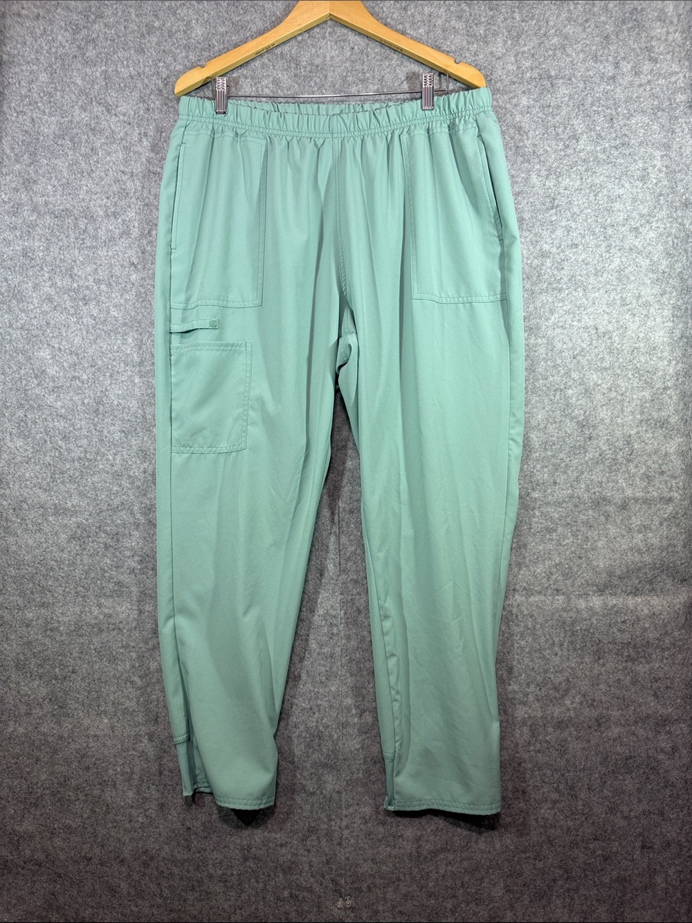 Scrubstar Scrub Joggers - Womens XL - Mint Green Elastic Waist Cargo Medical